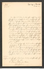 k.k. naturhistorisches Hofmuseum, Intendanzakten 1885-1896 (Hauer), Aktenzahl Z.55/1888, Seite 1